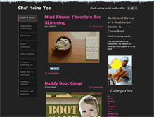 Tablet Screenshot of chefheinzyee.com